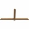 Ekena Millwork Eugene Smooth Timber Gable Bracket, Western Red Cedar, 60"W x 30"H x 1 1/2"D x 3 1/2"F, 12/12 Pitch GBW060X30X0204EUG00SWR - alternate 4